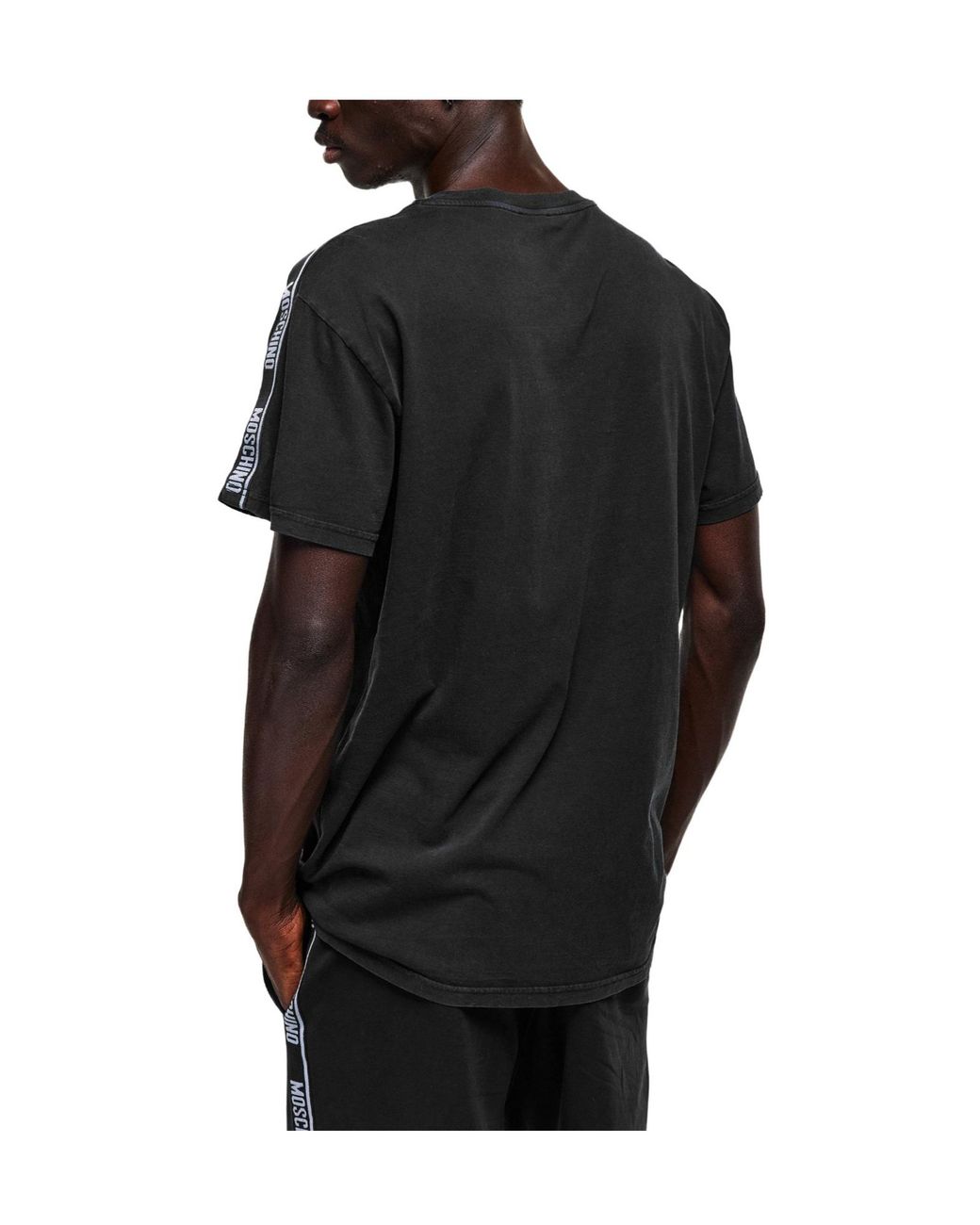 Moschino Black Comfort Regularfit Tshirt for men