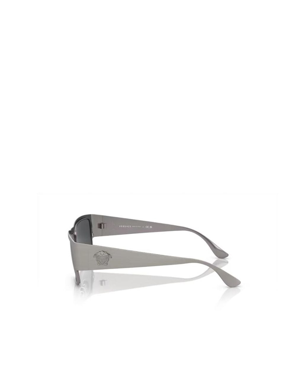 Versace White Eyewear Square Frame Sunglasses for men