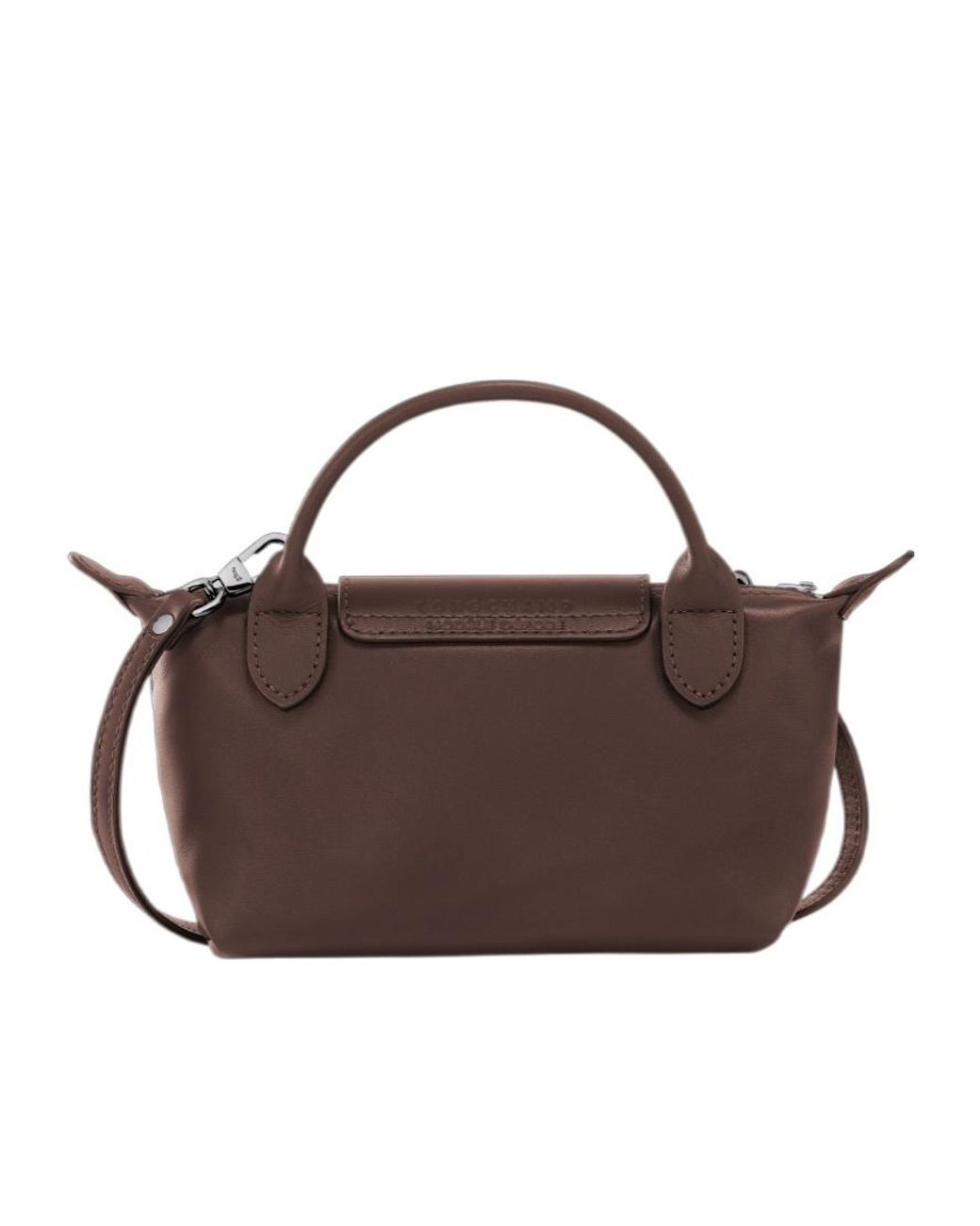 Longchamp Brown Top Handle Shoulder Bag