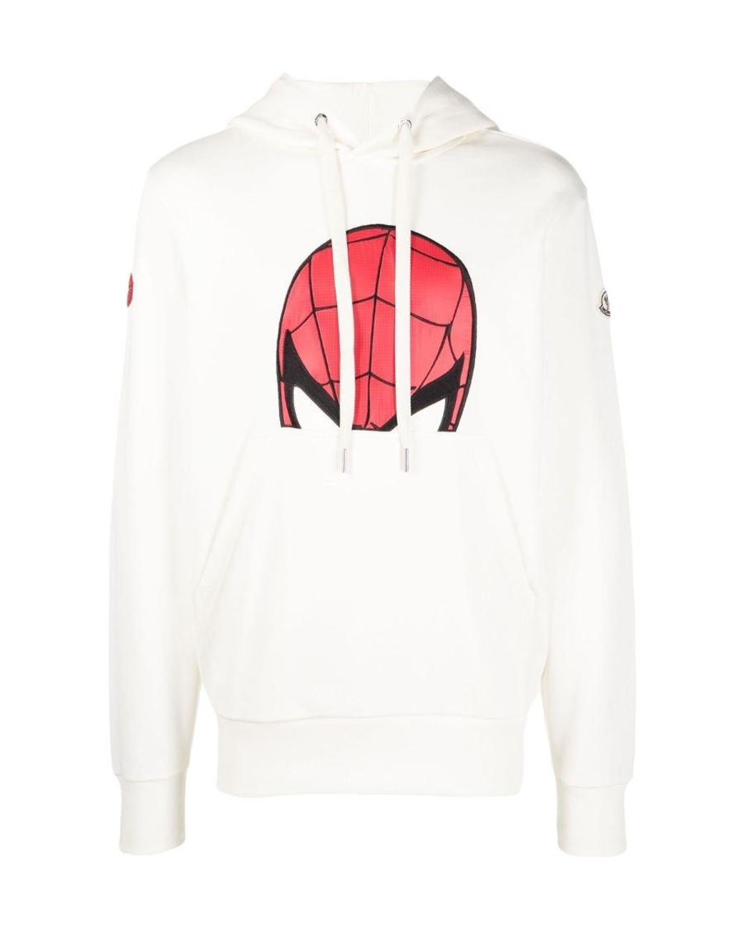 Moncler White Spider- Motif Hoodie for men