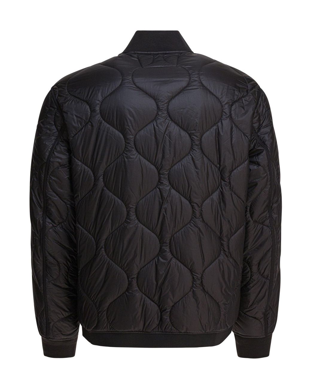 C P Company Black Quilted Medium Jacket for men