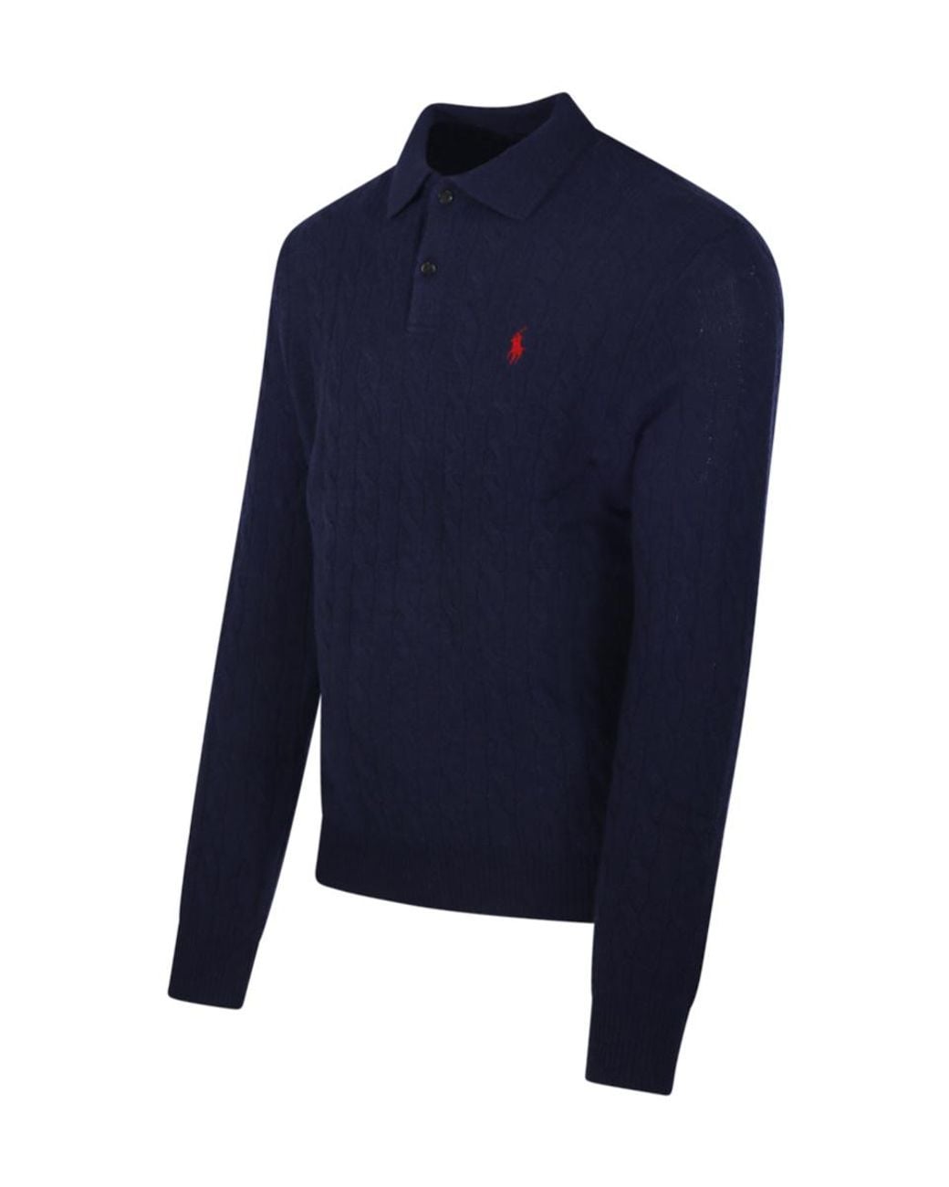 Ralph Lauren Blue Cable-Knit Sweater for men