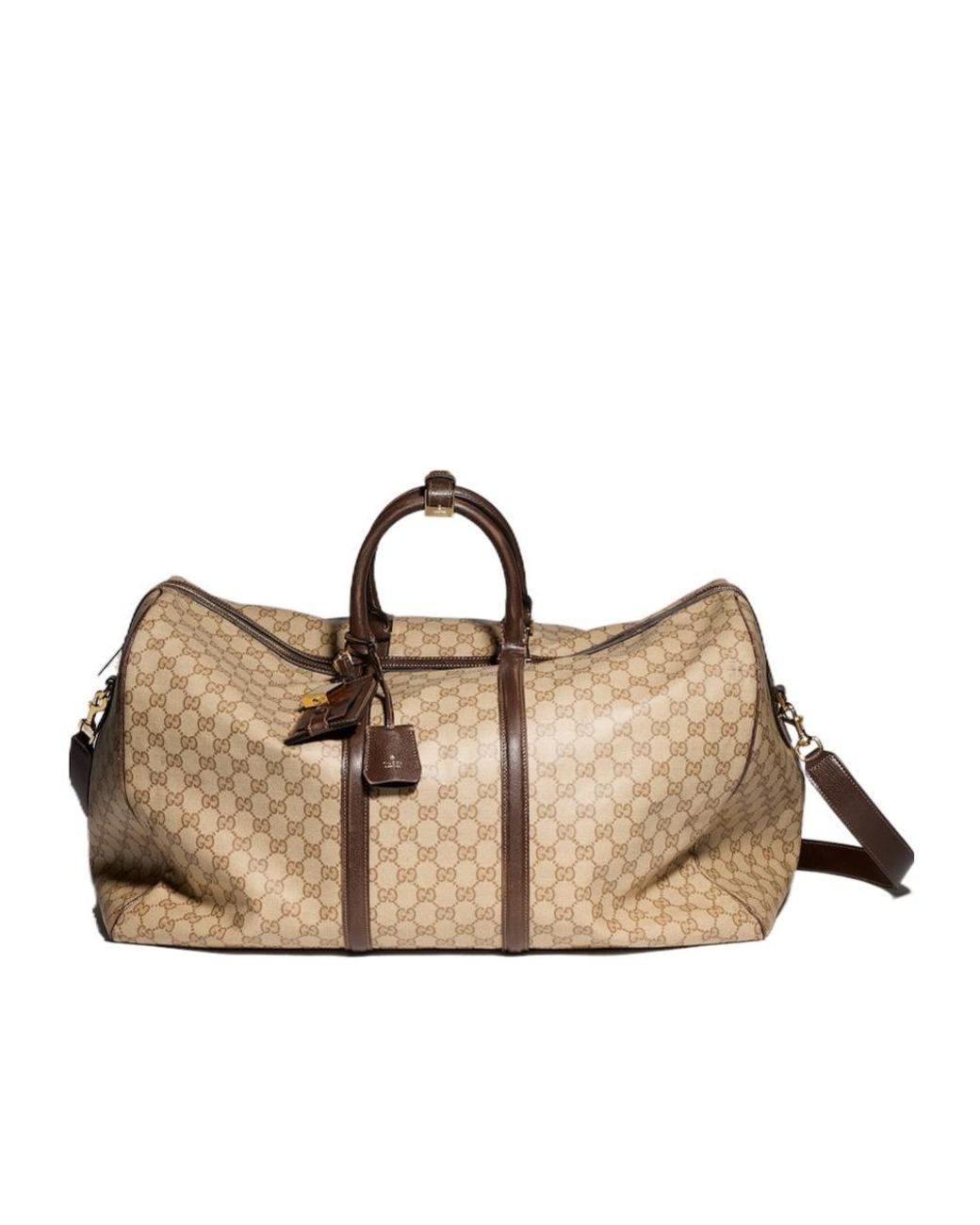 Gucci Brown Essence Classic Large Duffle Bag for men