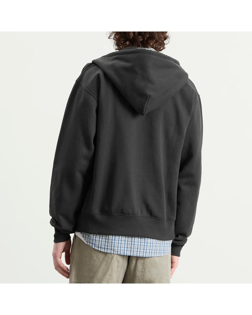 Gramicci Blue One Point Zip Hoodie for men