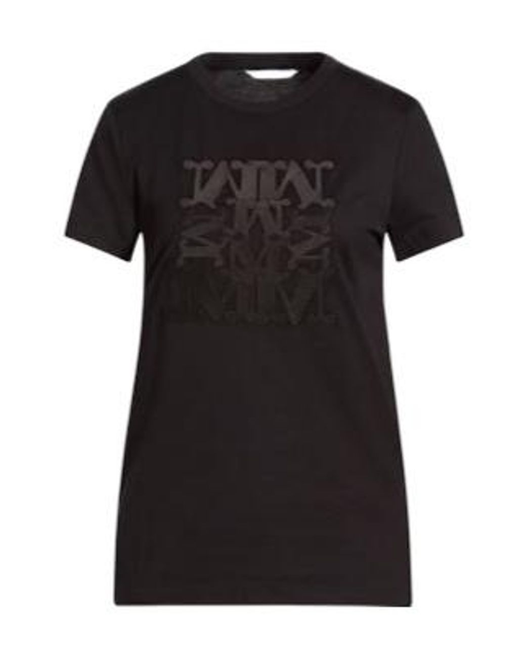 Max Mara Black Crew-Neck Short-Sleeve T-Shirt