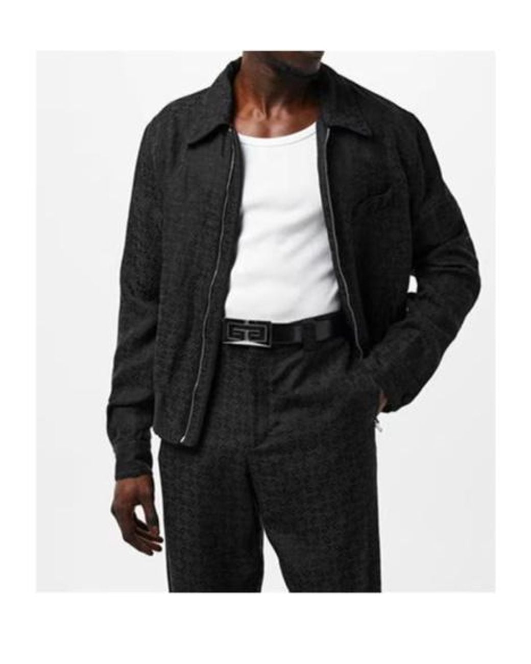 Givenchy Black Logo Zip-Up Jacket for men