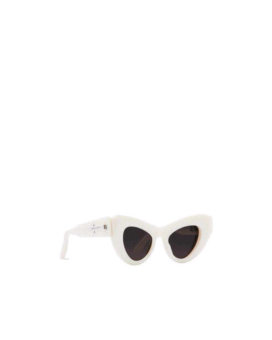 Balenciaga White Mega Cat Oversize-Frame Sunglasses for men
