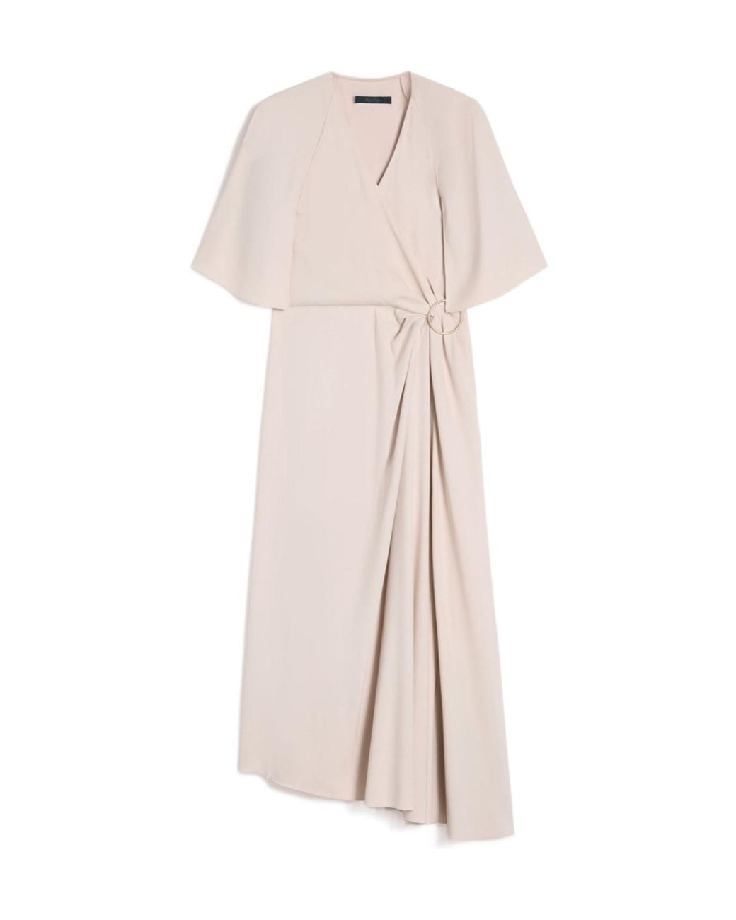 Max Mara Pink Viscose Envers Satin Dress