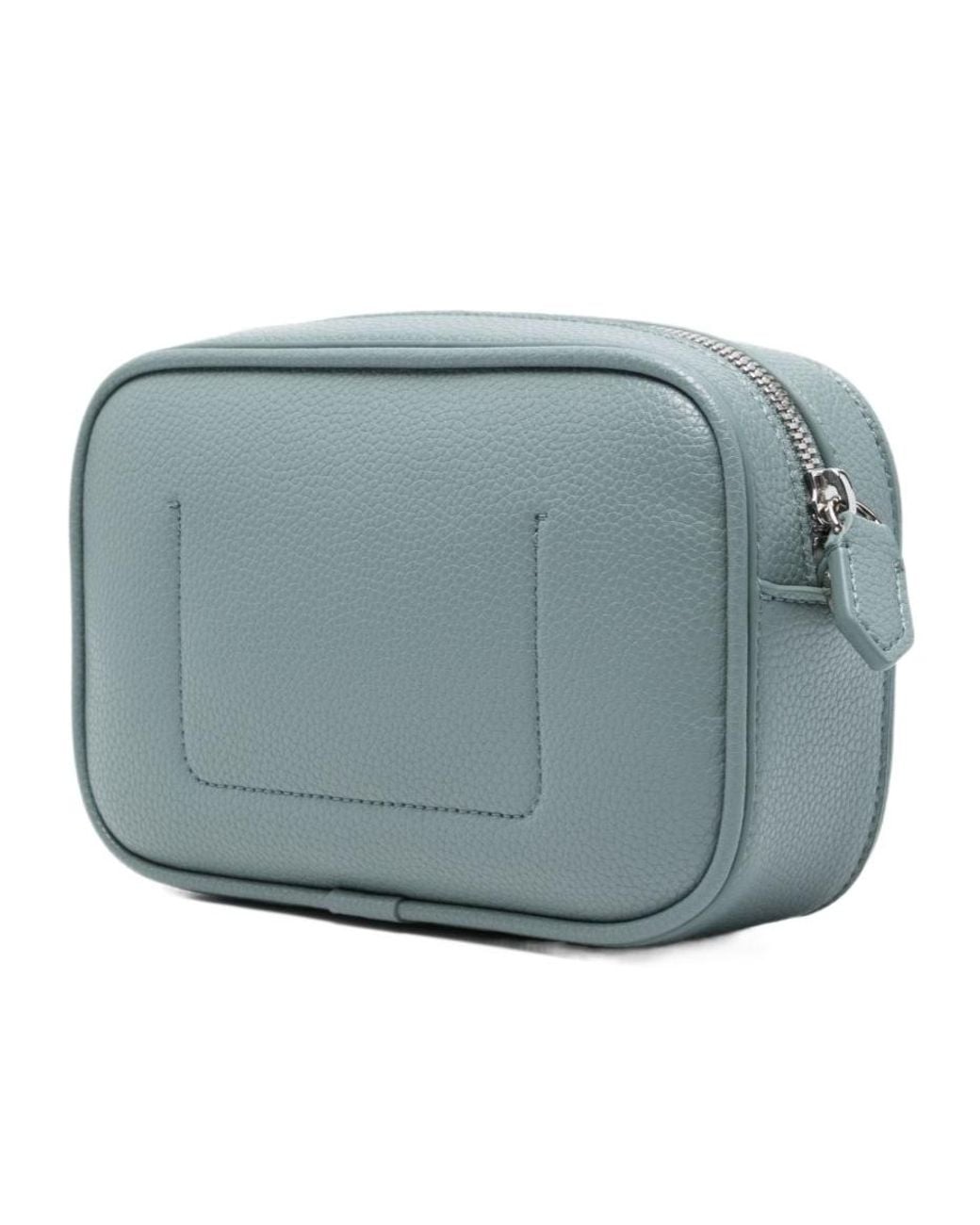 Emporio Armani Blue Mini Logo-Strap Shoulder Bag