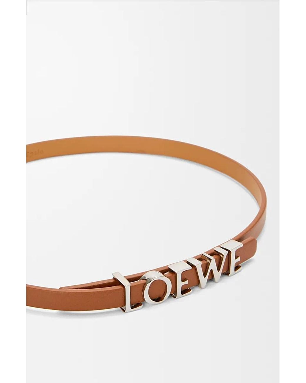 Loewe White Leather Bracelet