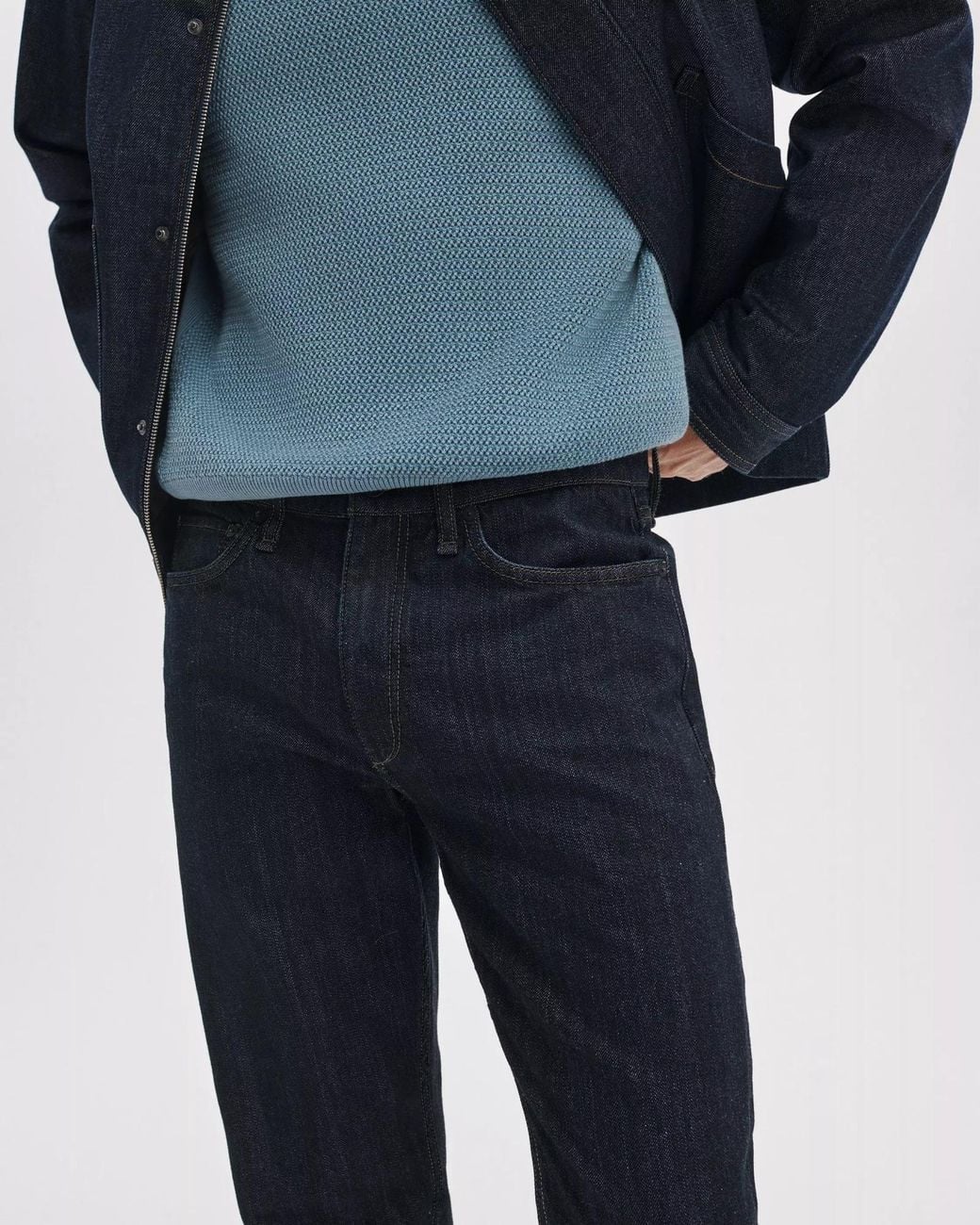 Rag & Bone Blue Belt-Loop Jeans for men