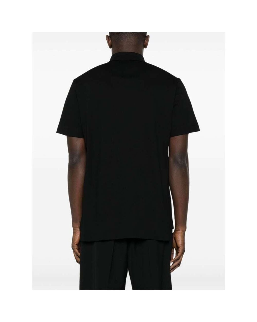 Givenchy Black 4G Embroidered Short-Sleeved Polo Shirt for men