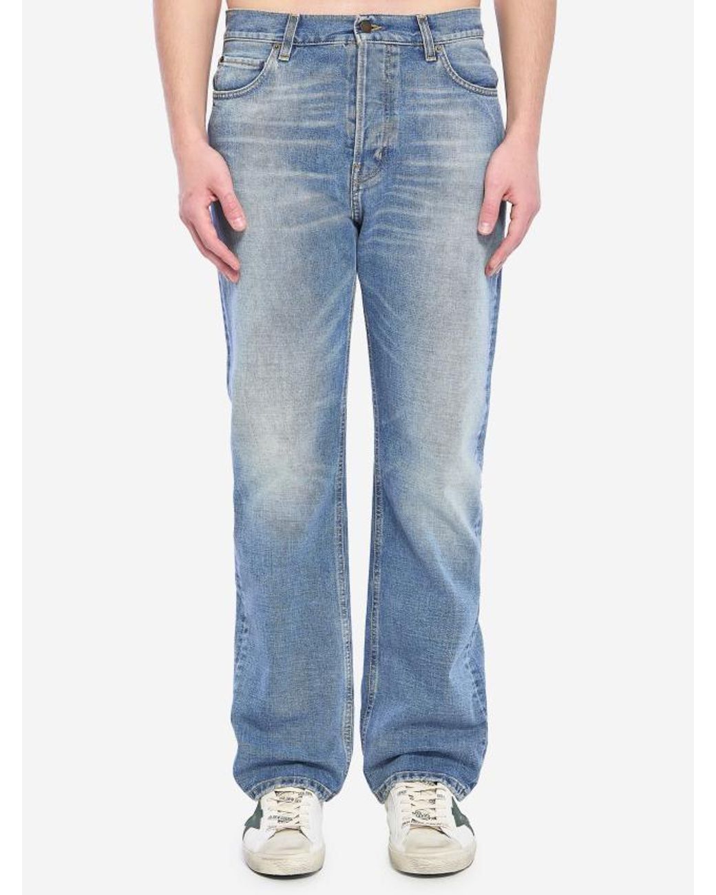 Haikure Blue Logo Jeans for men