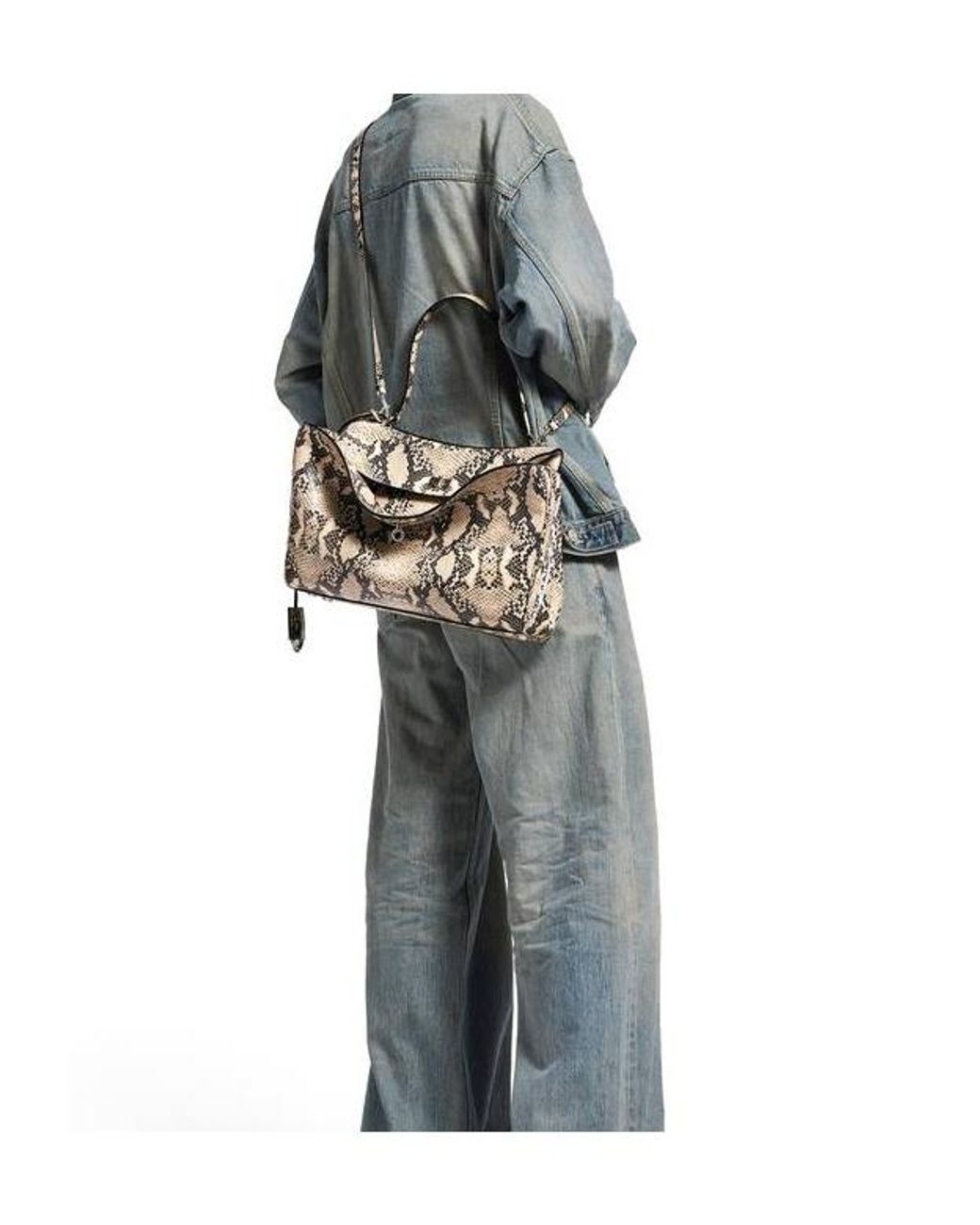 Balenciaga White Rodeo Medium Handbag