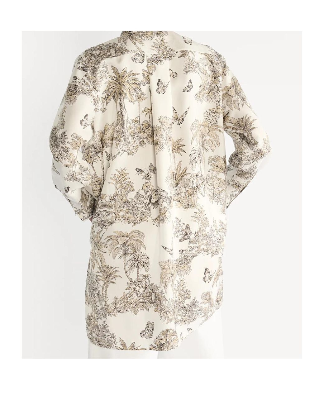 Dior White Iviera Long Blouse