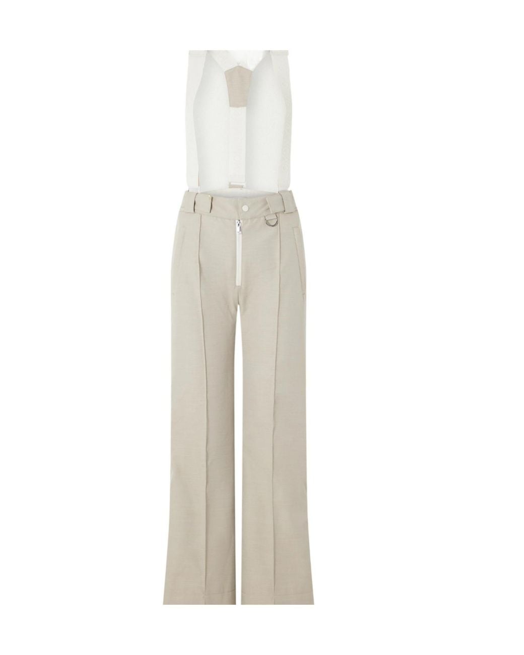Yves Salomon White Waterproof Ski Pants