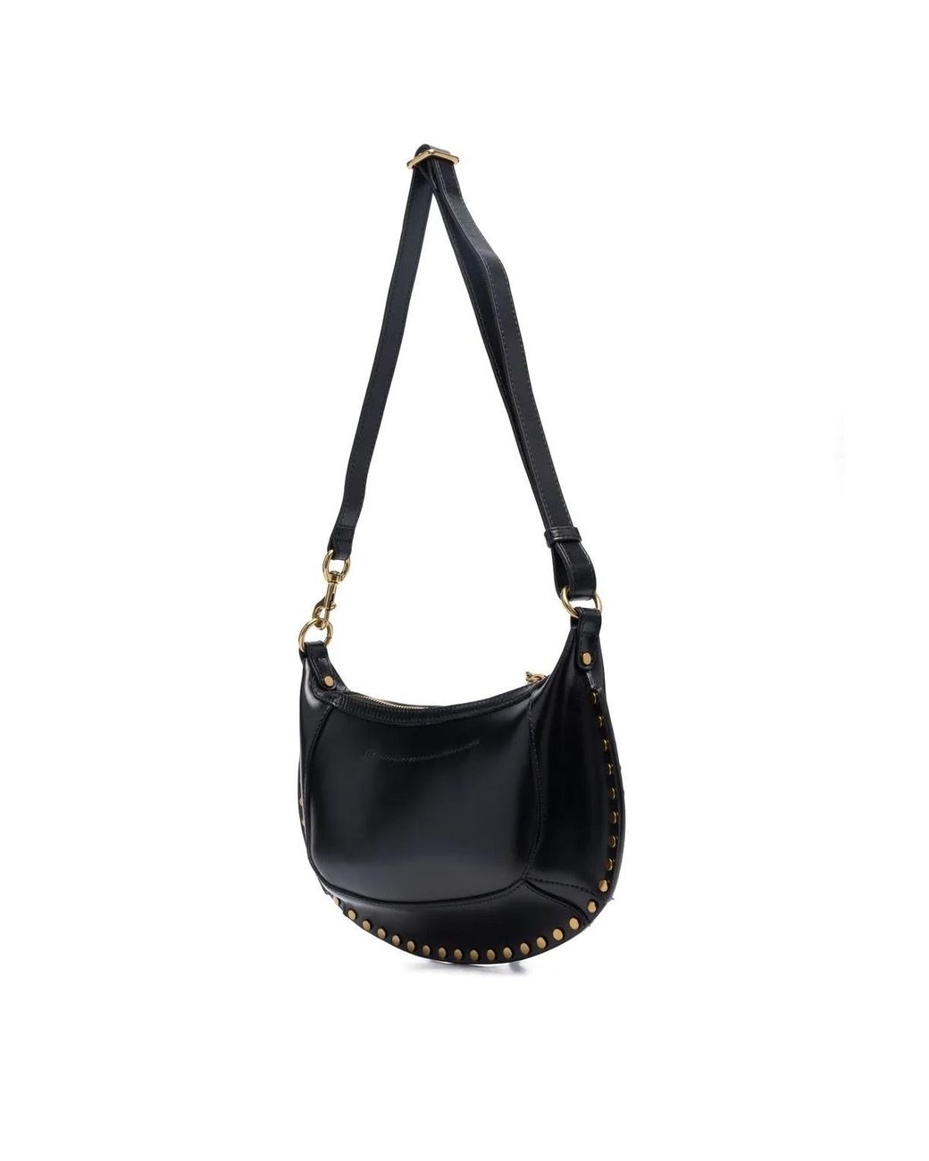Isabel Marant Blue Oskan Stud Embellished Shoulder Bag