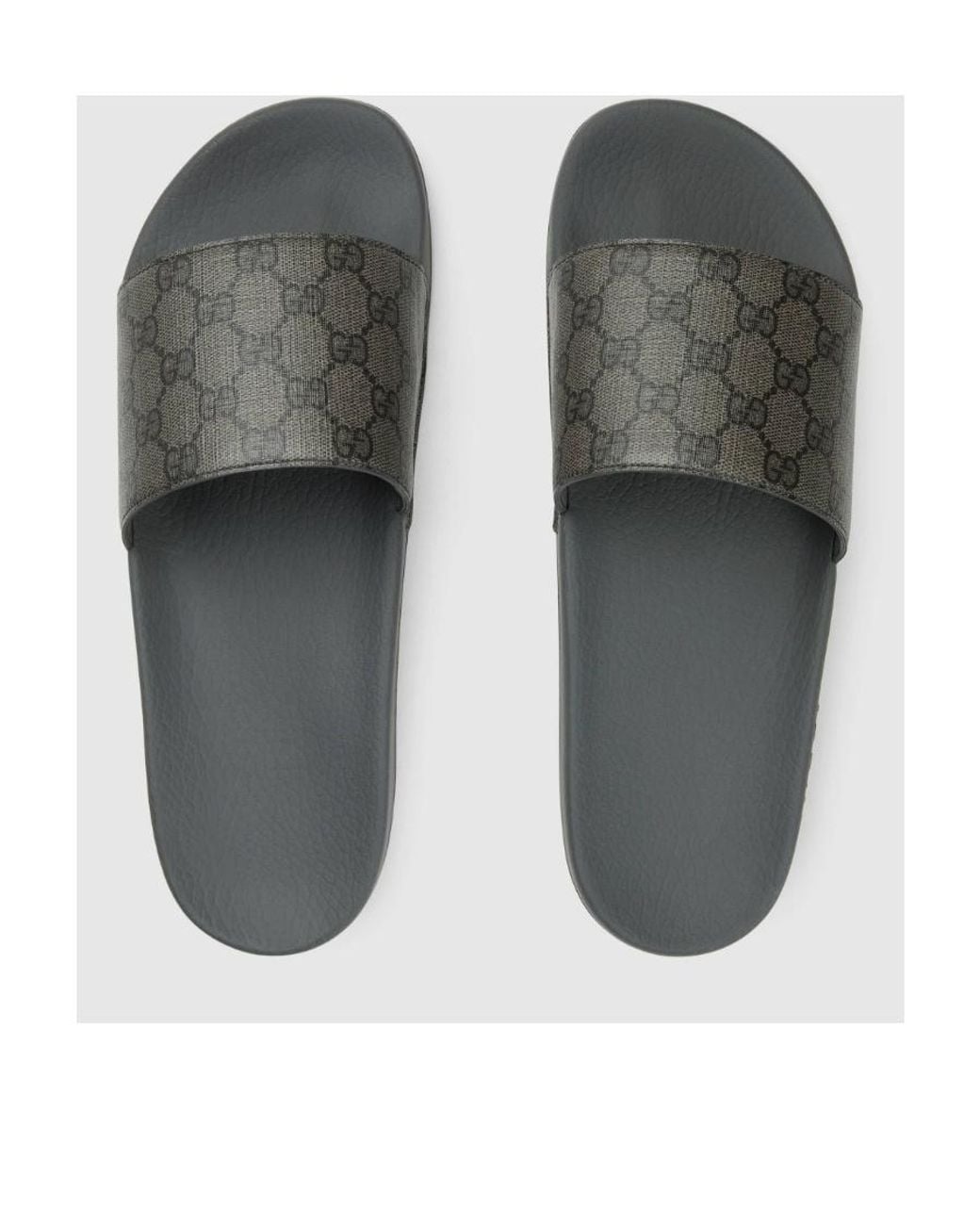 Gucci Gray Pursuit Gg Supreme Slide for men