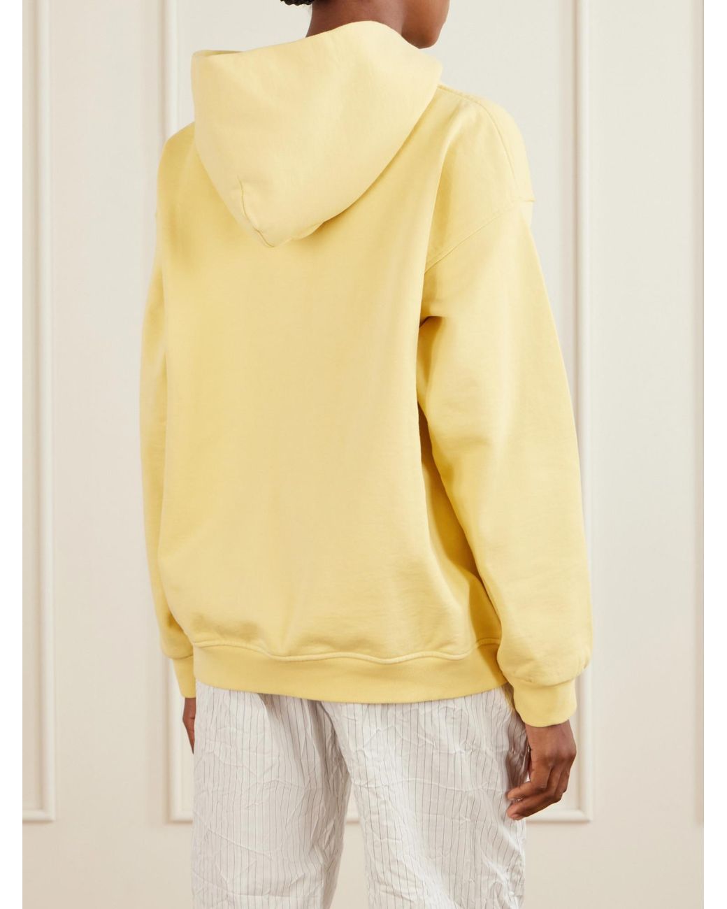 Matteau Yellow Organic Cotton-Jersey Hoodie