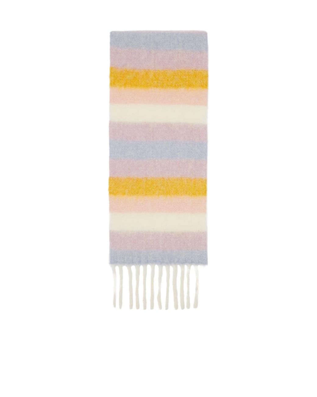 A.P.C. White Multicolored Striped Scarf