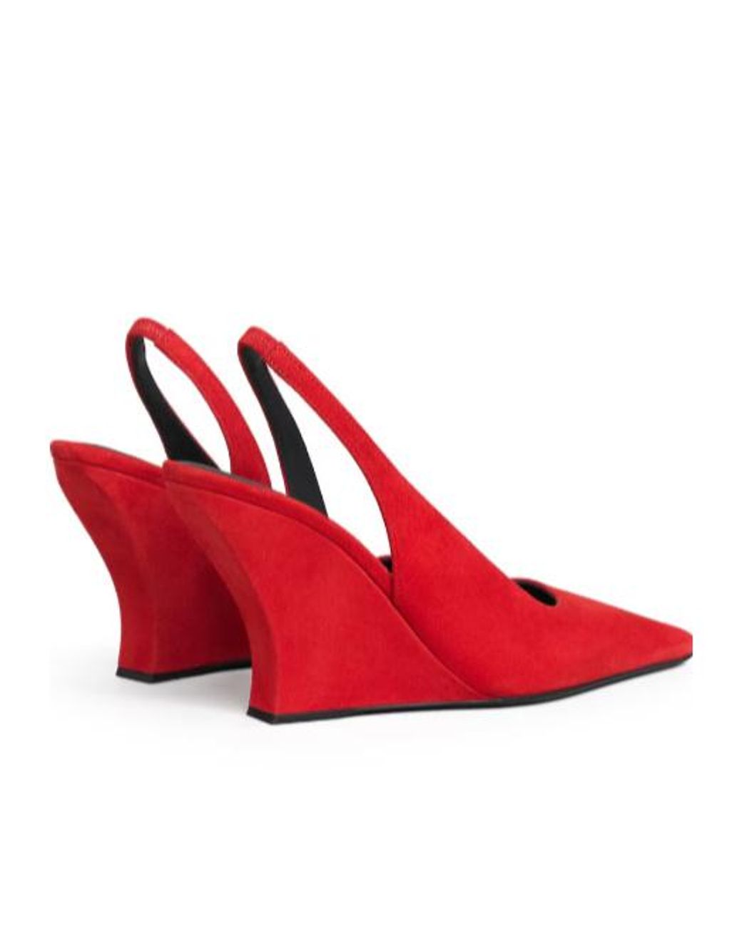 Alaïa Red Wave Slingbacks