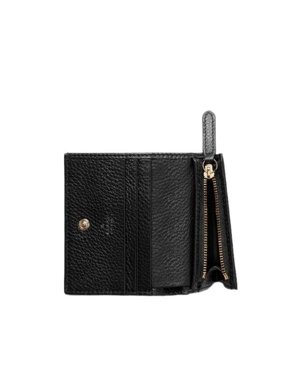 Gucci Black Gg Emblem Mini Wallet