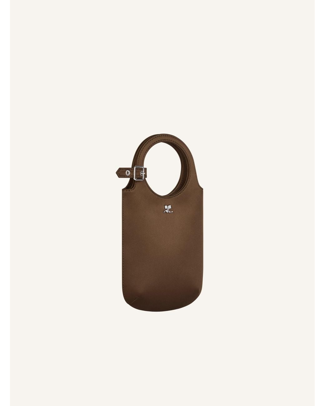 Courreges Brown Small Holy Tote Bag