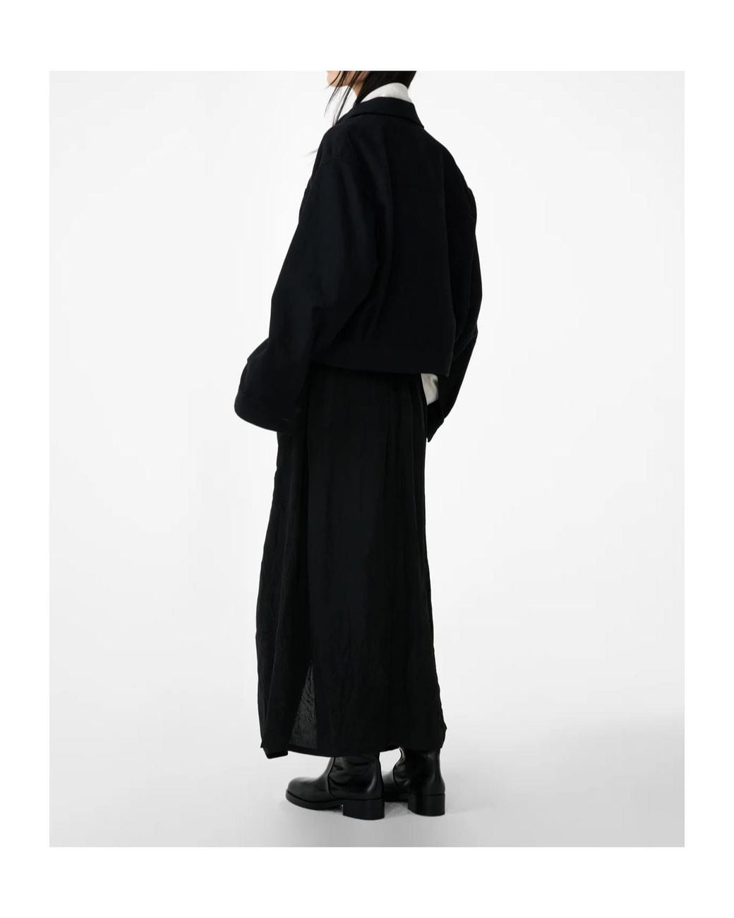 Studio Nicholson Black Calder Cropped Jacket