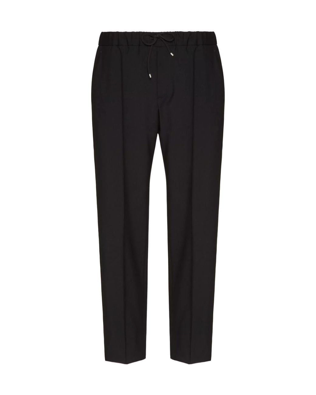 Valentino Black Drawstring Straight Fit Trousers for men