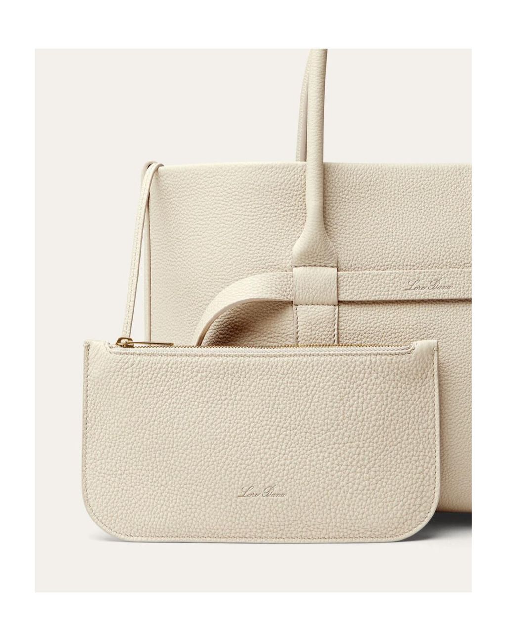 Loro Piana Natural Ghiera Small Shopper Bag
