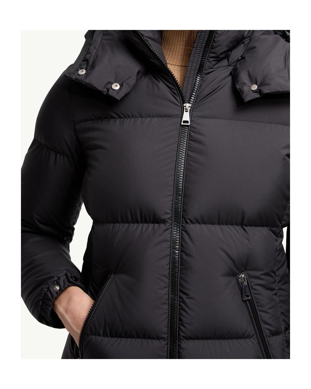 Moncler Black Fourmines Zip-Up Hooded Jacket