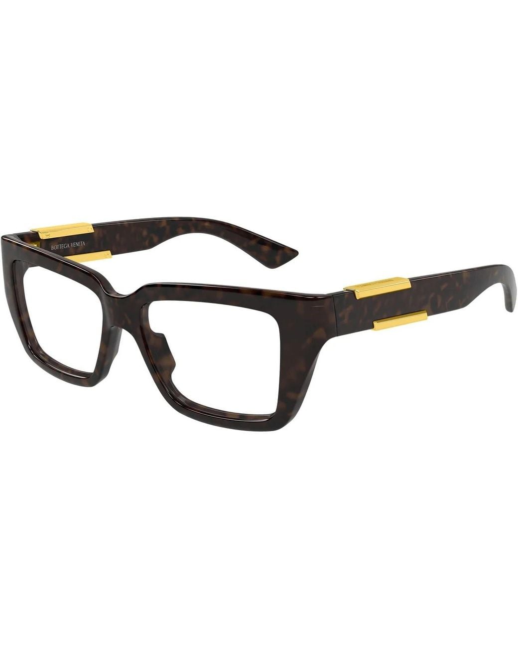 Bottega Veneta White Eyewear Rectangle Frame Glasses for men