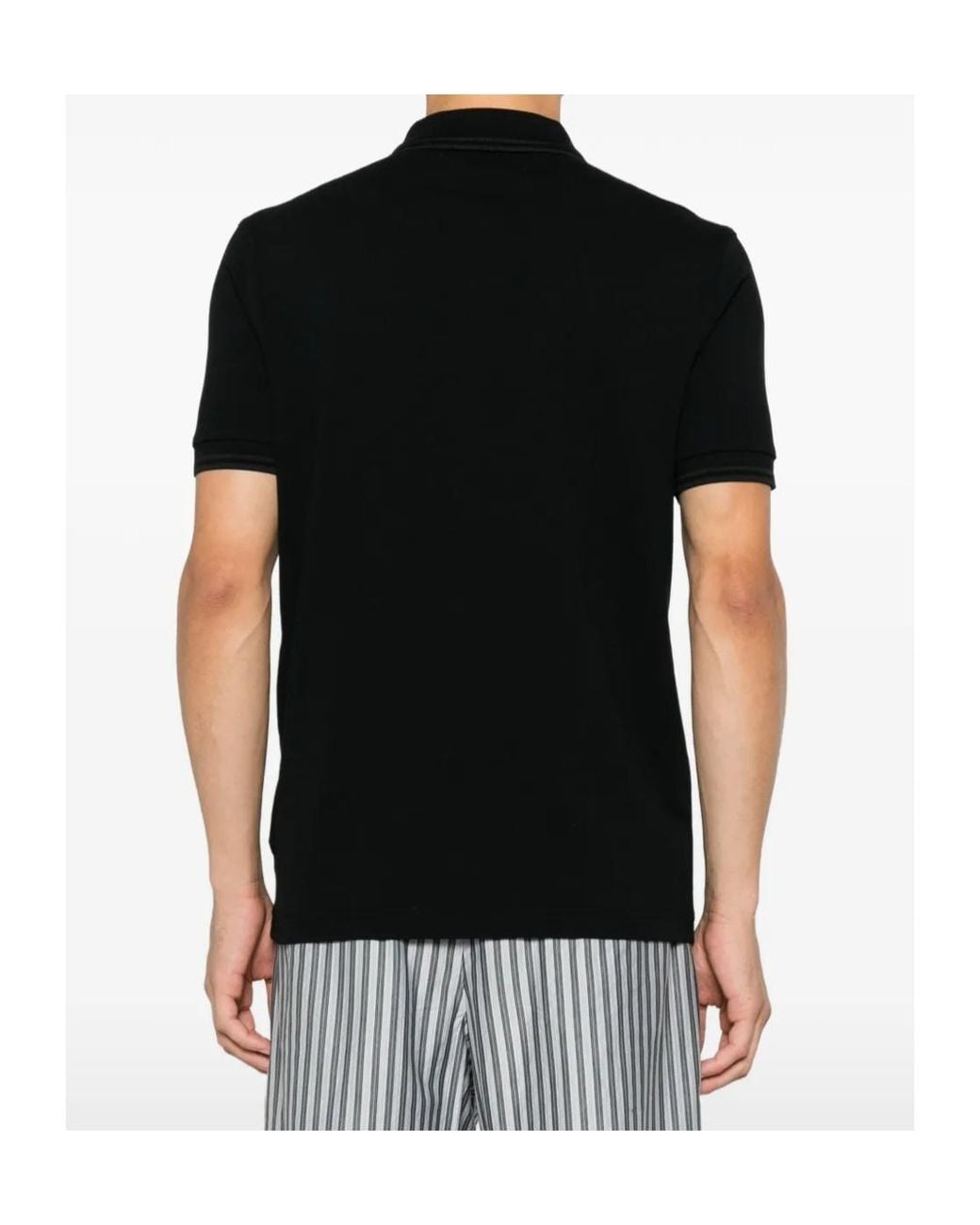 Comme des Garçons Black Logo-Embroidered Cotton Polo Shirt for men