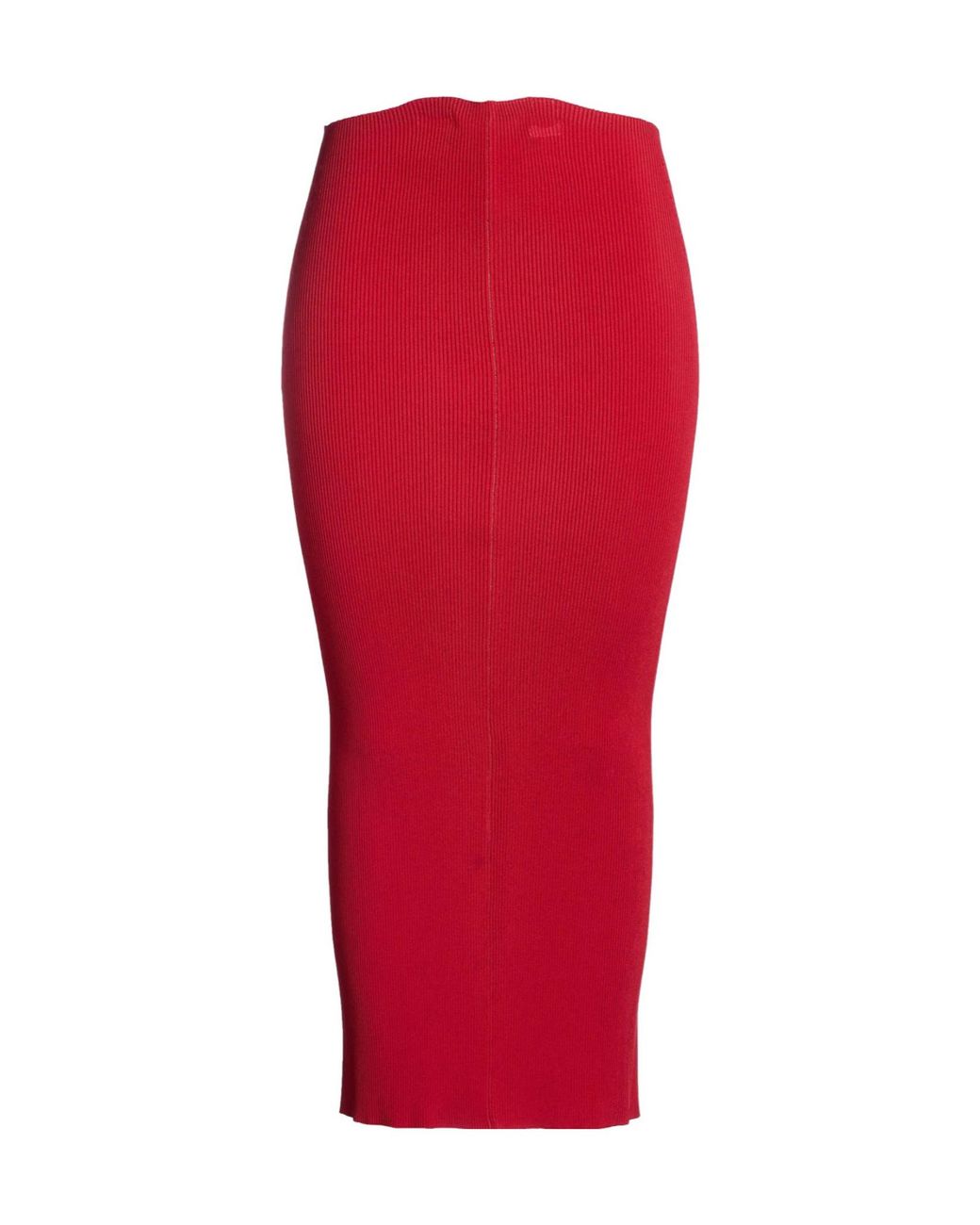 Marni Red Solid Color Knitted Bodycon Dress