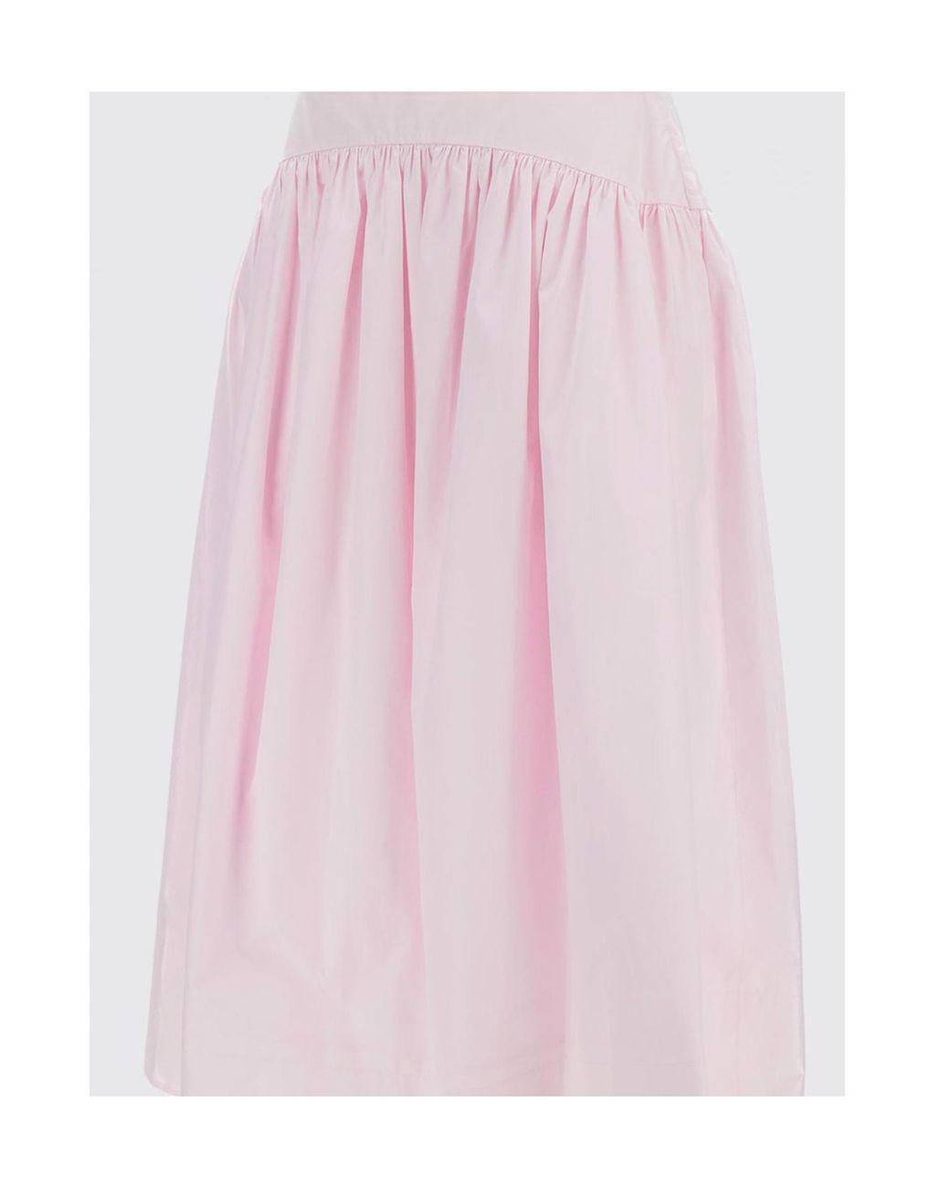 Simone Rocha Pink Pleated Midi Skirt