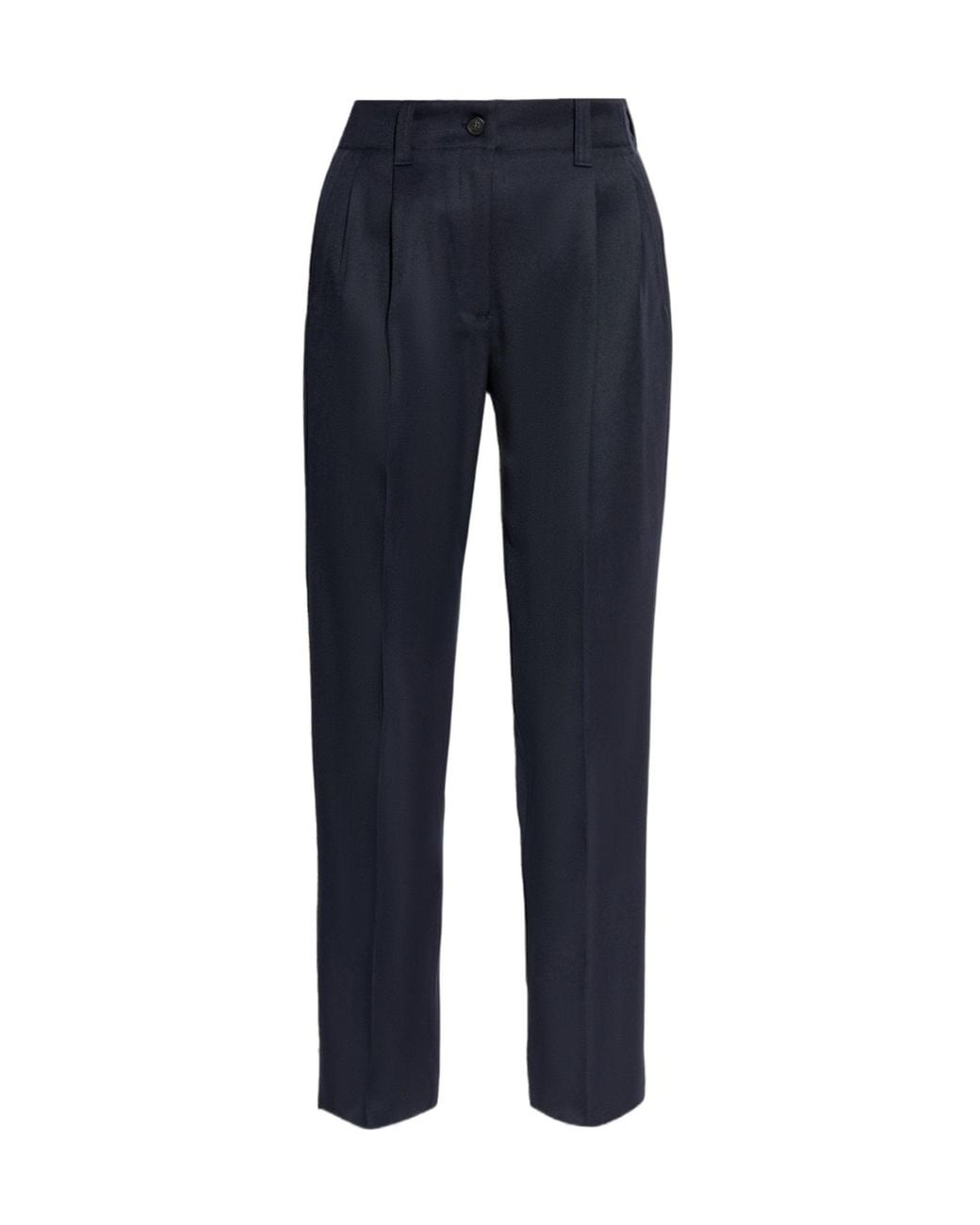 Golden Goose Deluxe Brand Blue High Waist Tapered Tailored Trousers