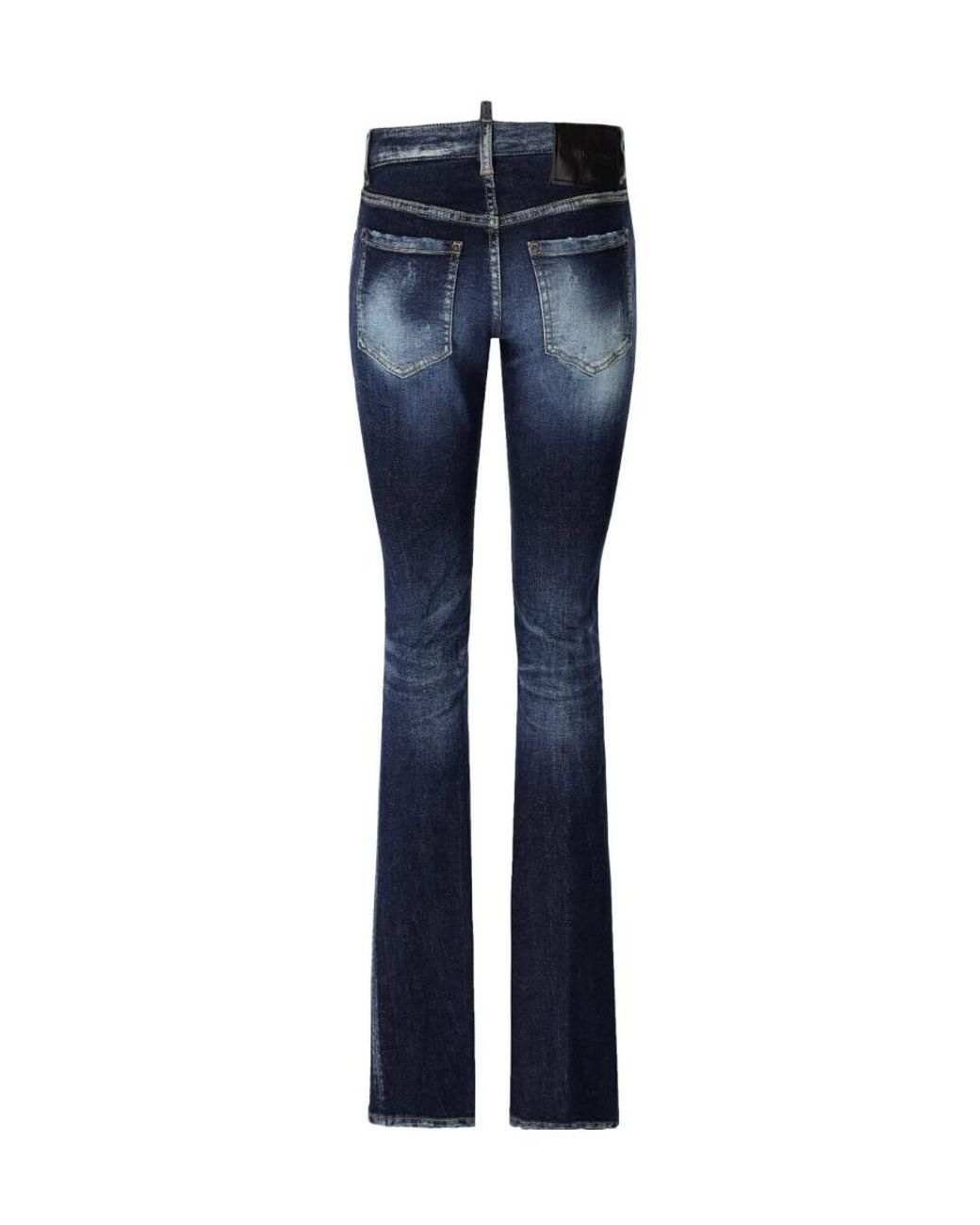 DSquared² Blue High-Waisted Flared Jeans