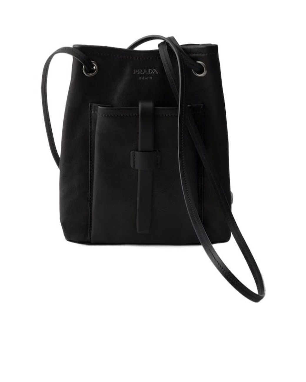 Prada Black Leather Mini Shoulder Bag