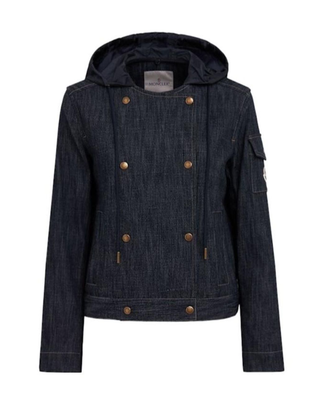 Moncler Blue Diervilla Cotton Blend Denim Jacket