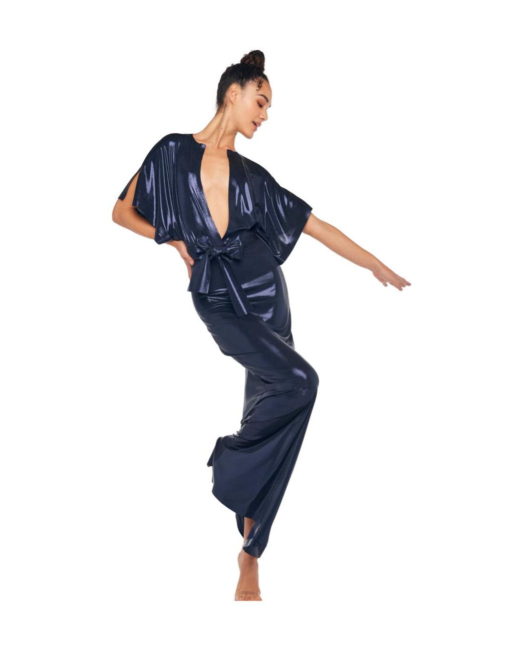 Norma Kamali Blue Obie Dress