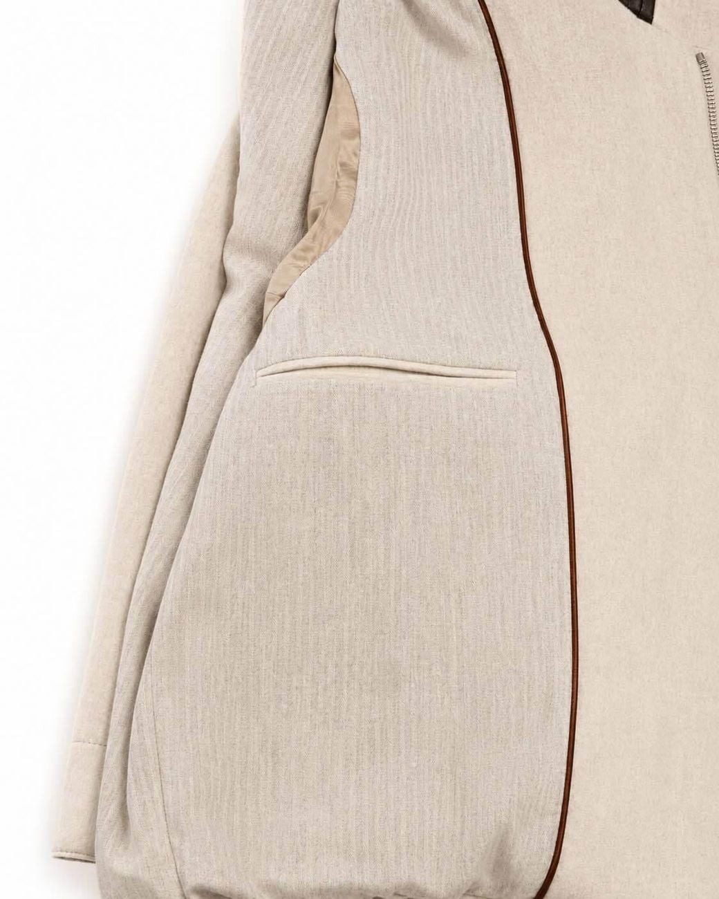 Lardini Natural Long-Sleeve Casual Jacket for men