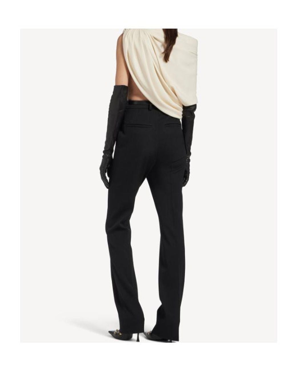 Balenciaga Black High Waist Slim Pants