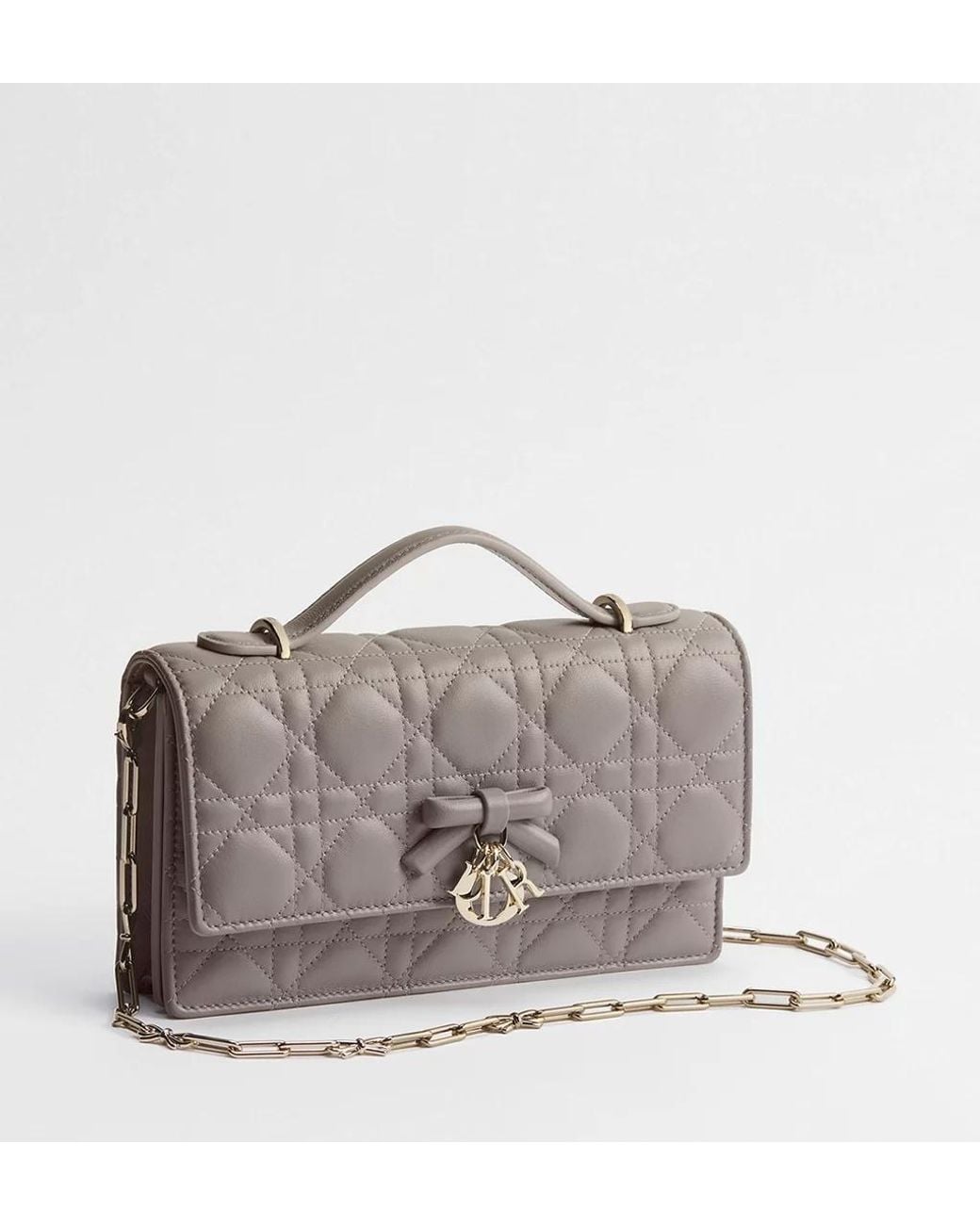 Dior Gray Flap Crossbody Bag