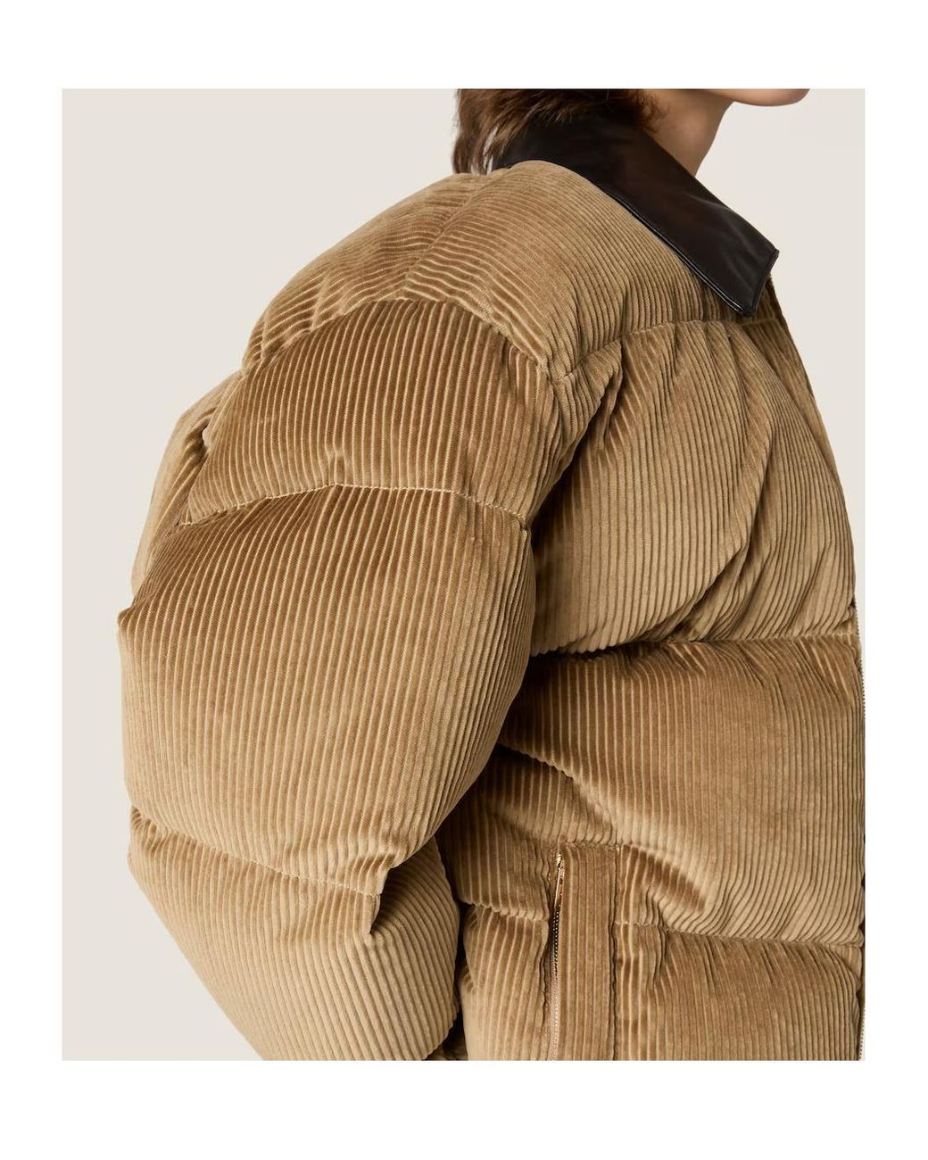 Miu Miu Brown Quilted Zipped Jacket