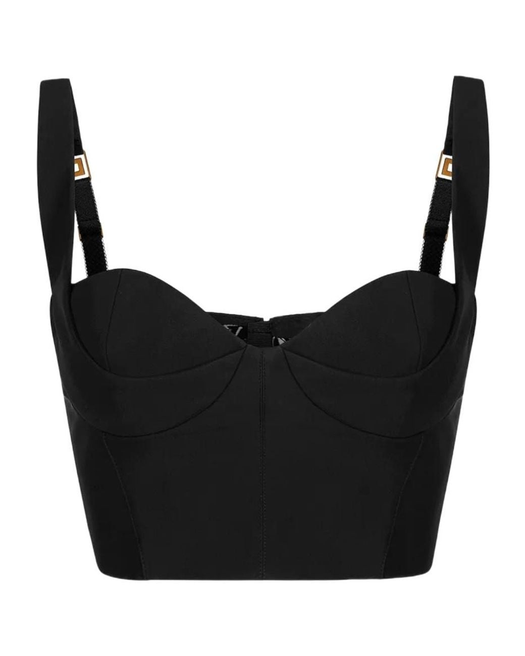 Elisabetta Franchi Black Technical Fabric Top