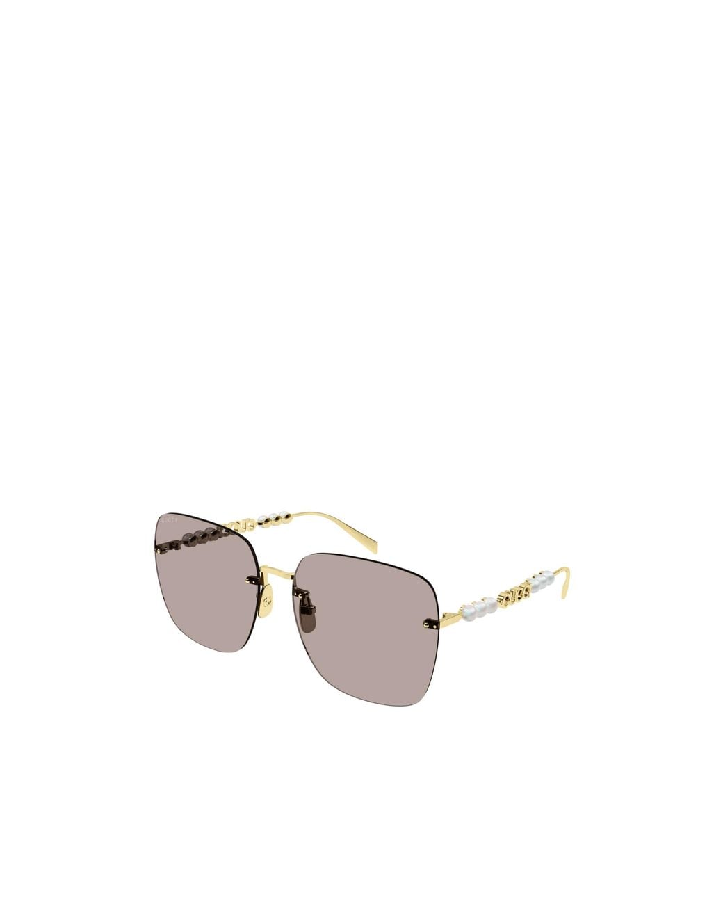 Gucci Metallic Eyewear Square Frame Sunglasses