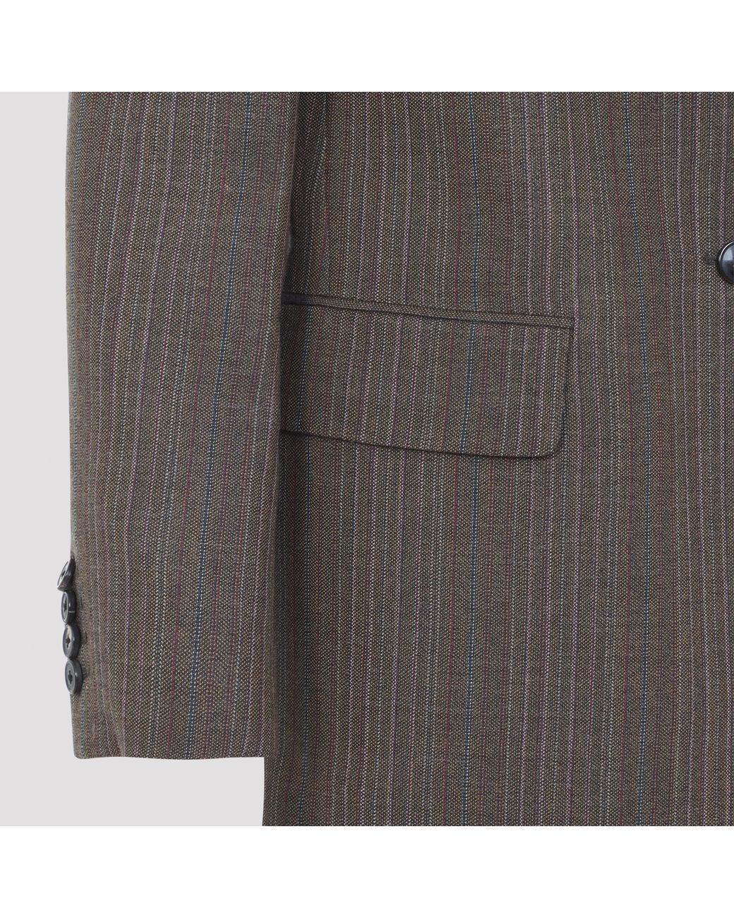 Dries Van Noten Brown Long-Sleeve Blazer