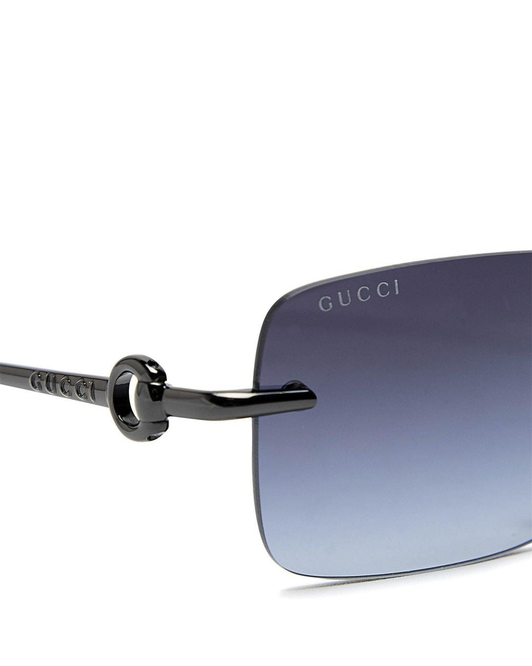 Gucci Blue Rimless Sunglasses for men