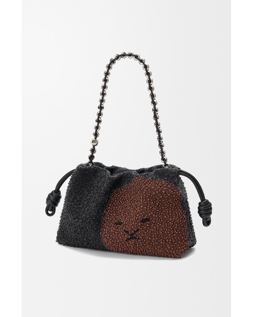 Loewe Black Beaded Shoulder Bag