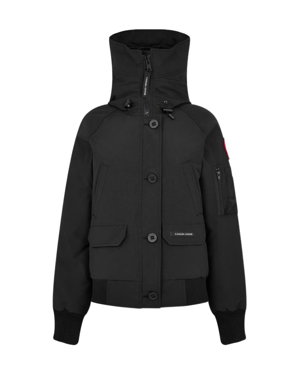 Canada Goose Black Logo Patch Down Jacket